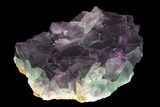 Purple-Green Octahedral Fluorite Crystal Cluster - Fluorescent! #149670-1